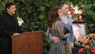 Hope and Bo make an appearance at John's Days of our Lives funeral | Image: JPI